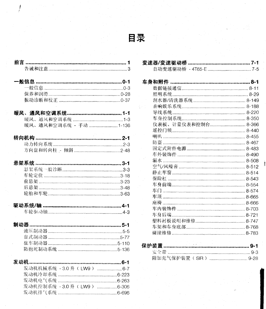 2001款别克GL8维修手册+电路图下载