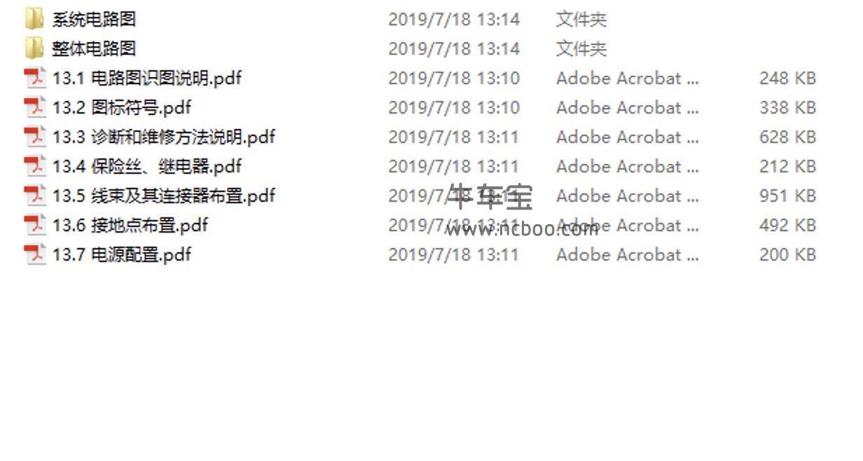 2012-2013款吉利英伦SC6全系电路图手册