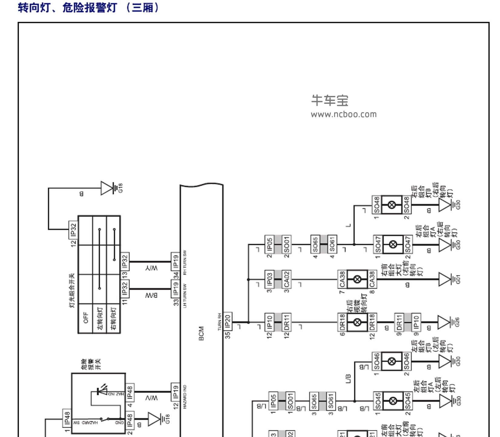2017-2019款吉利远景S1原厂电路图