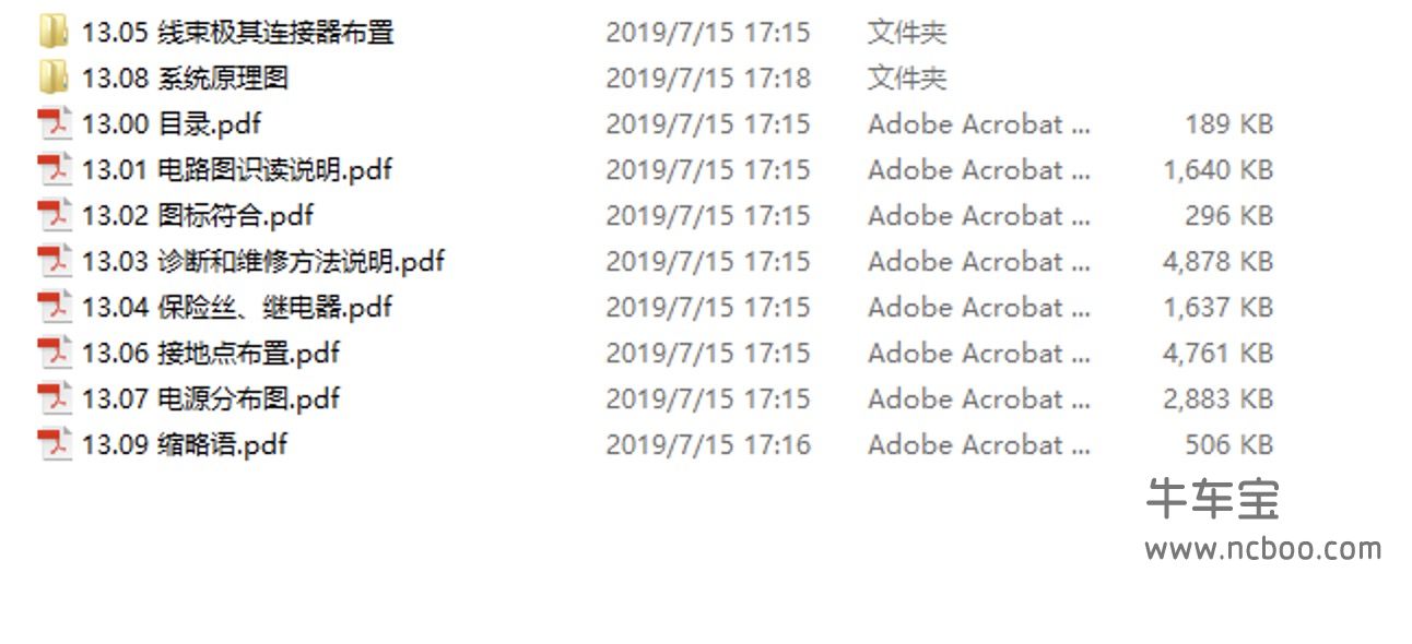 2018-2019款吉利帝豪GSe(新能源)原厂维修手册和电路图