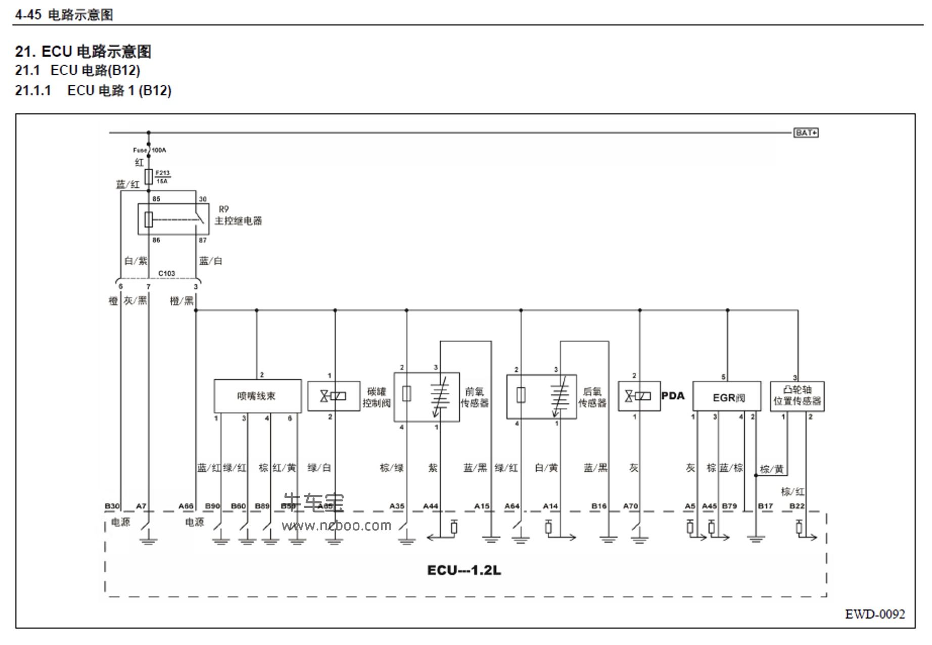 2013-2014款五菱宏光S(CN112)原厂维修手册和电路图资料