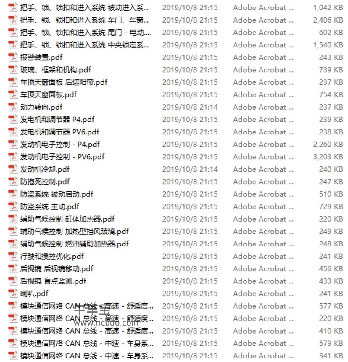 2017-2018款捷豹XF(X250)原厂电路图资料下载