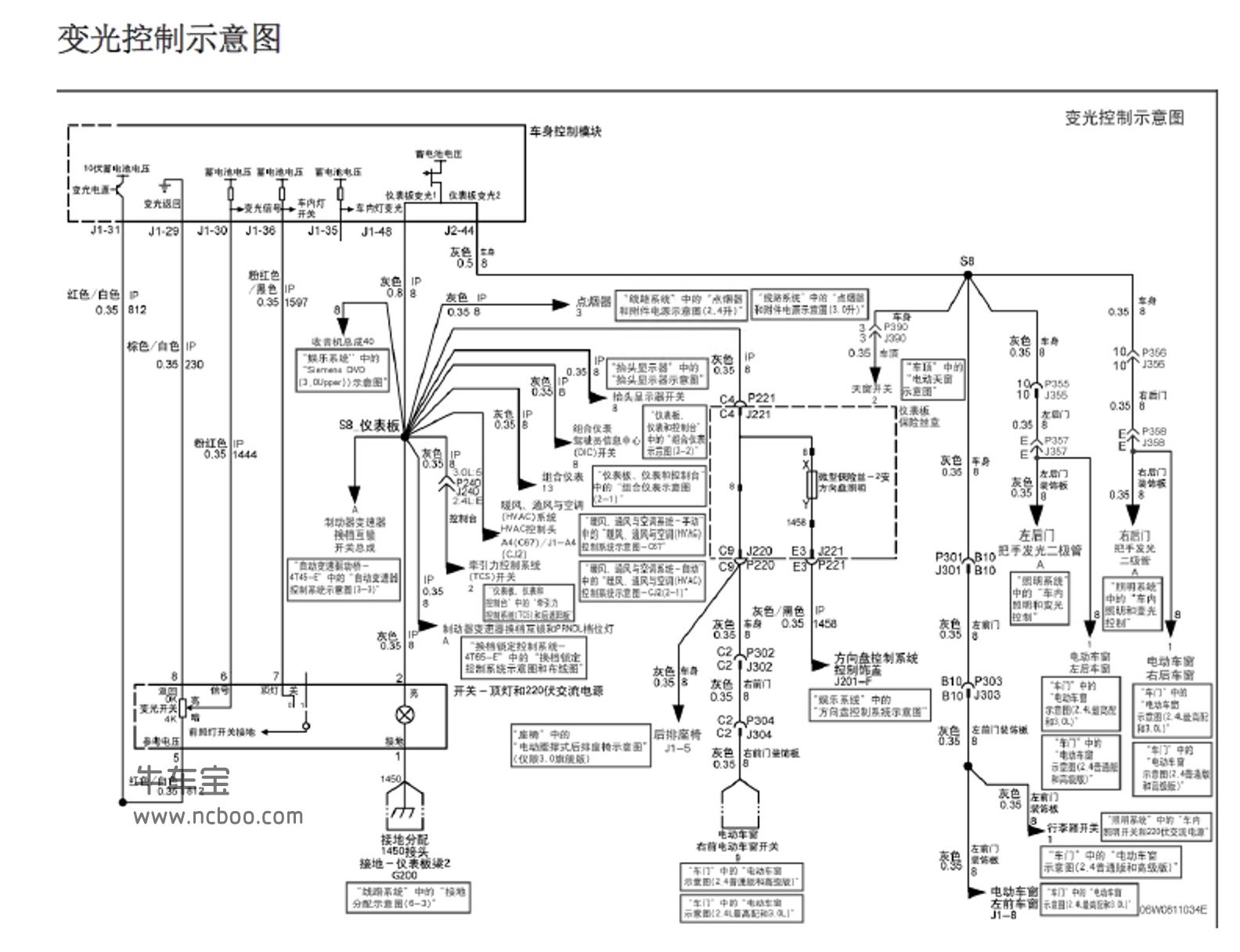 2009款别克君越原厂线路图手册下载