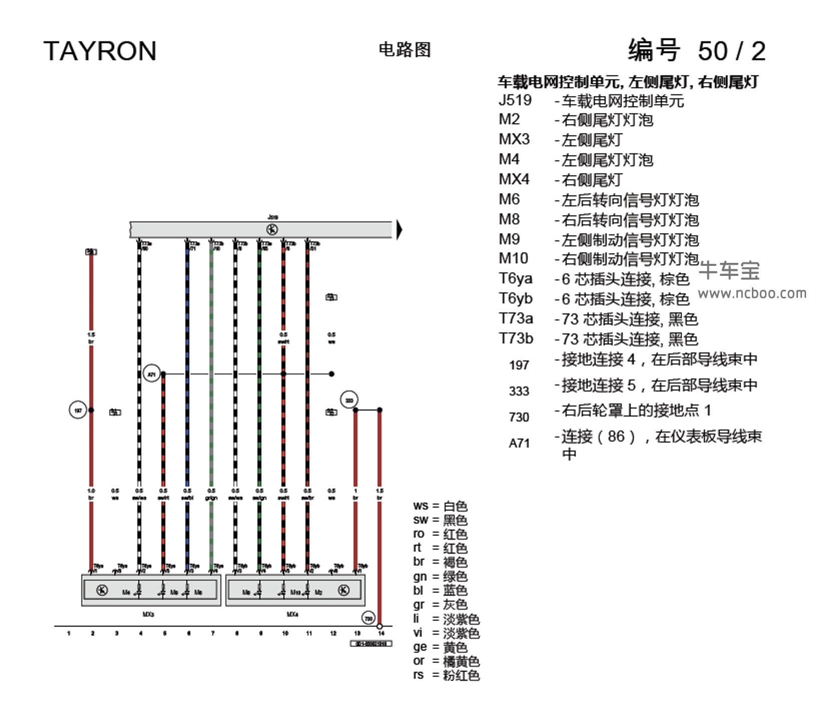 2019款一汽大众探岳电路图手册下载